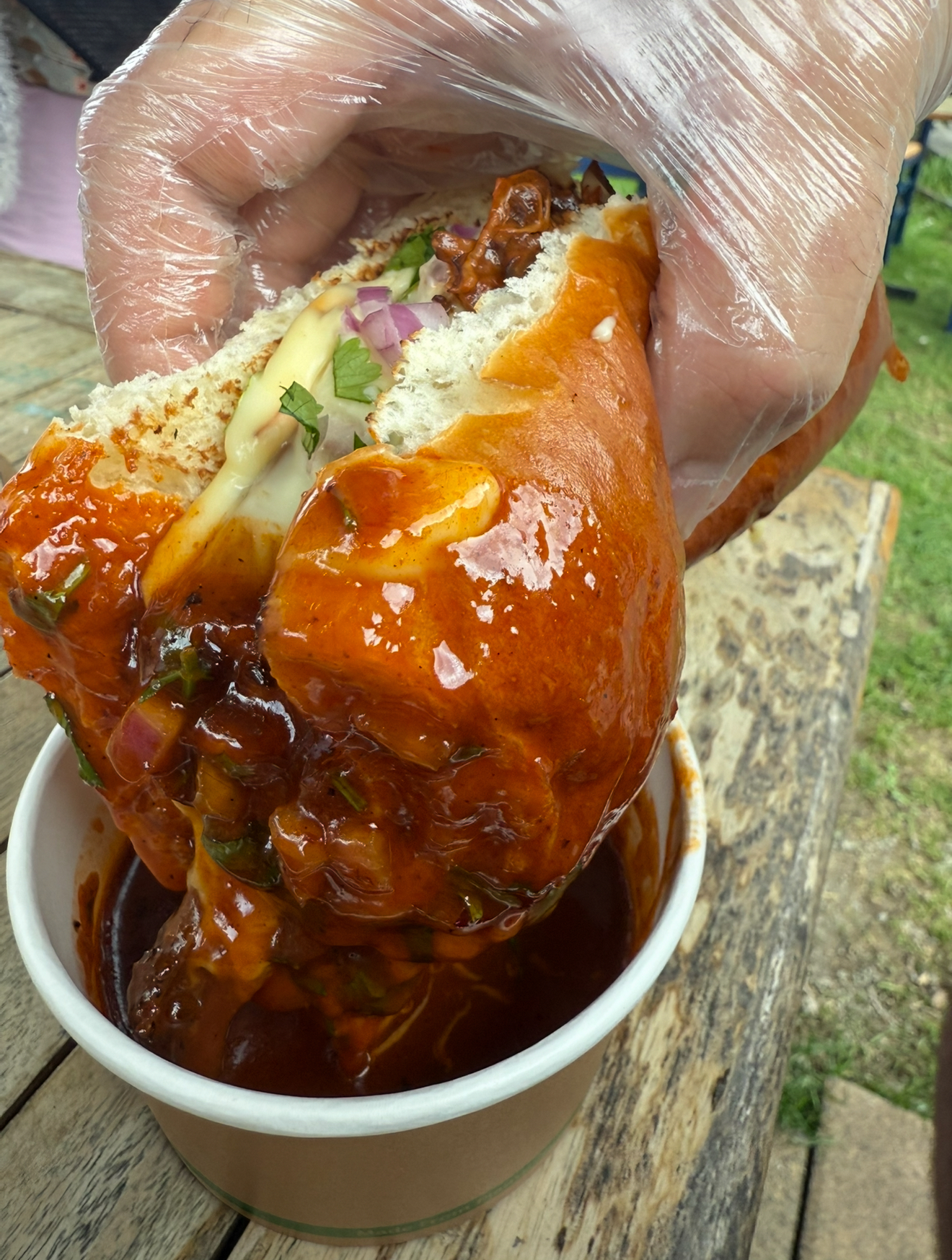 Smoky grilled burger